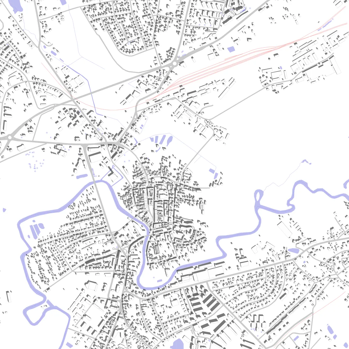 Brodnica plan zagospodarowania (2,5 km)