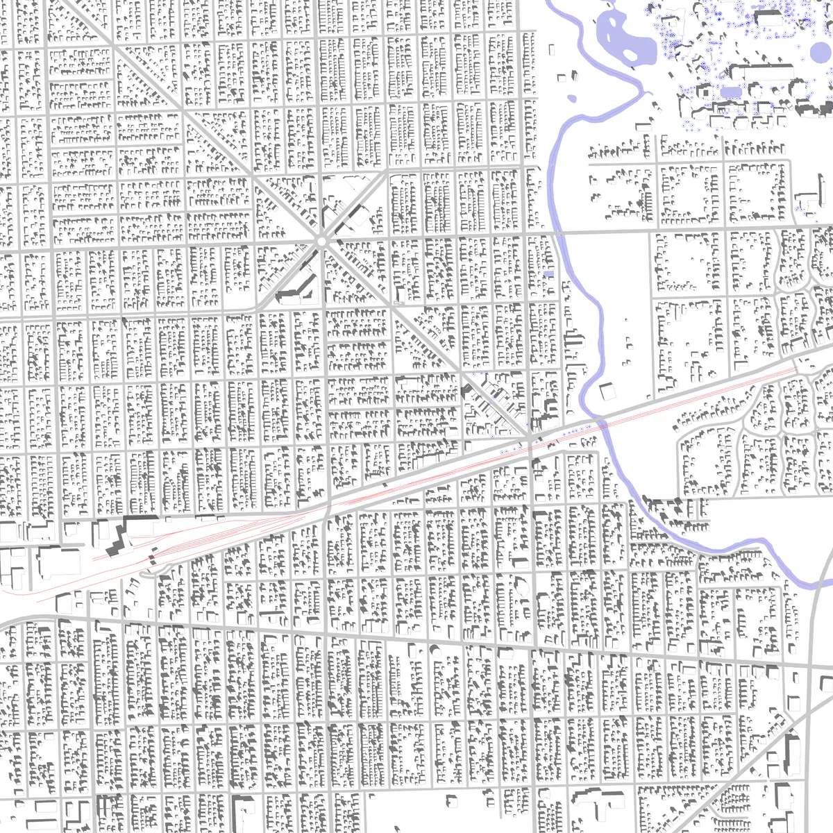 Brookfield Lageplan (2,5 km)