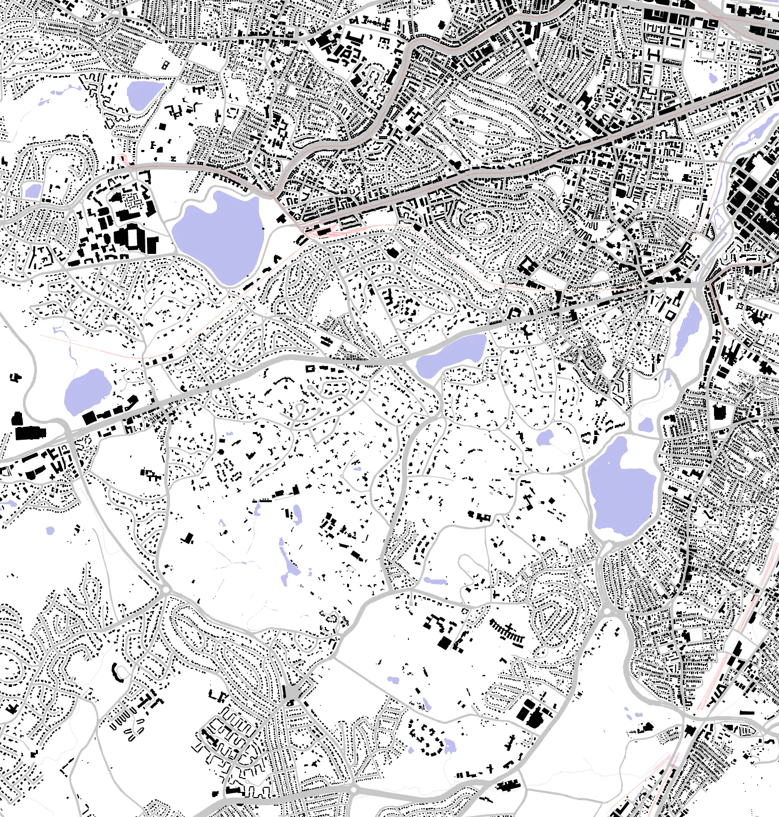 Brookline figure ground plan