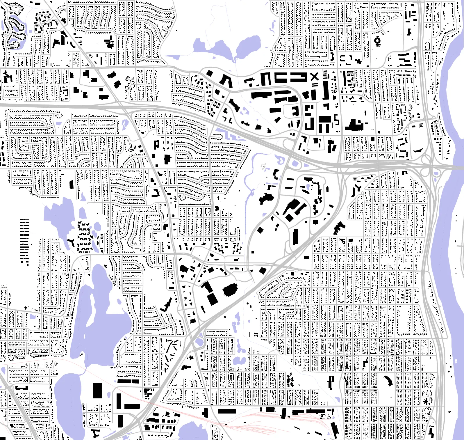 Brooklyn Center figure ground plan