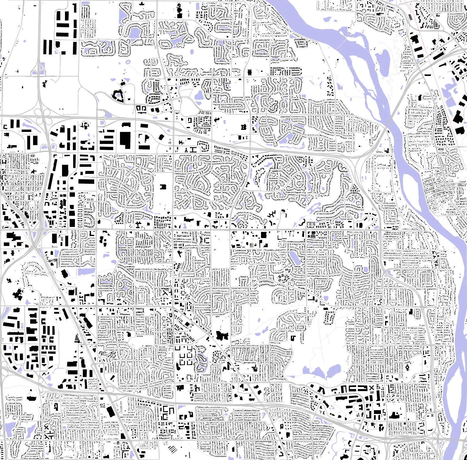 Brooklyn Park figure ground plan
