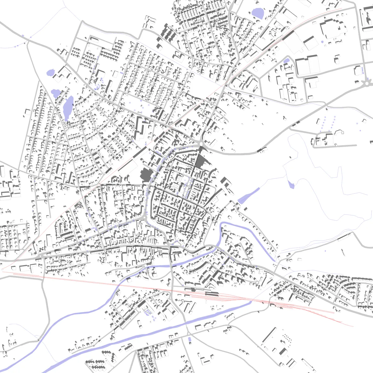 Bruck an der Leitha Lageplan (2,5 km)