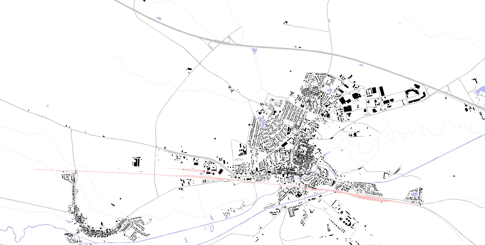 Bruck an der Leitha Schwarzplan
