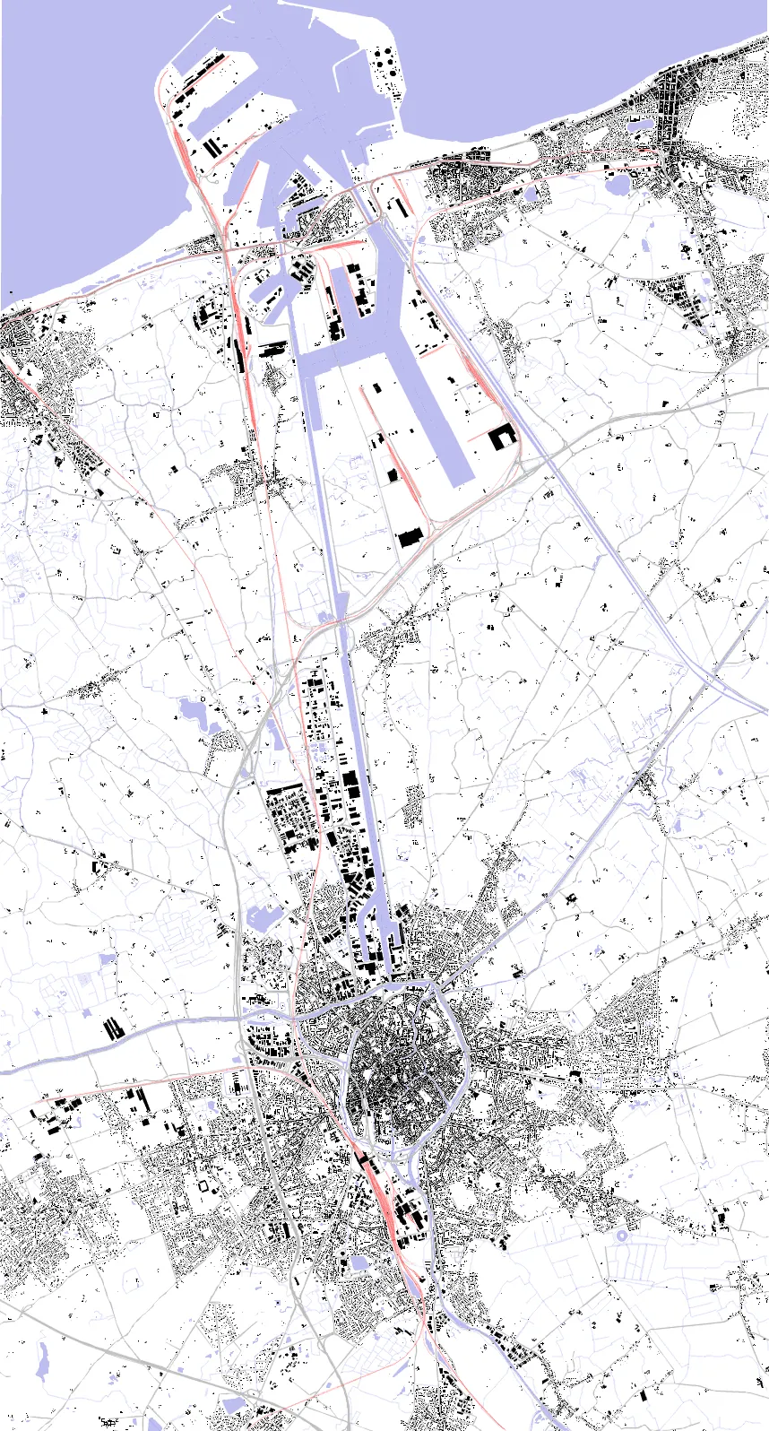 Bruges figure ground plan