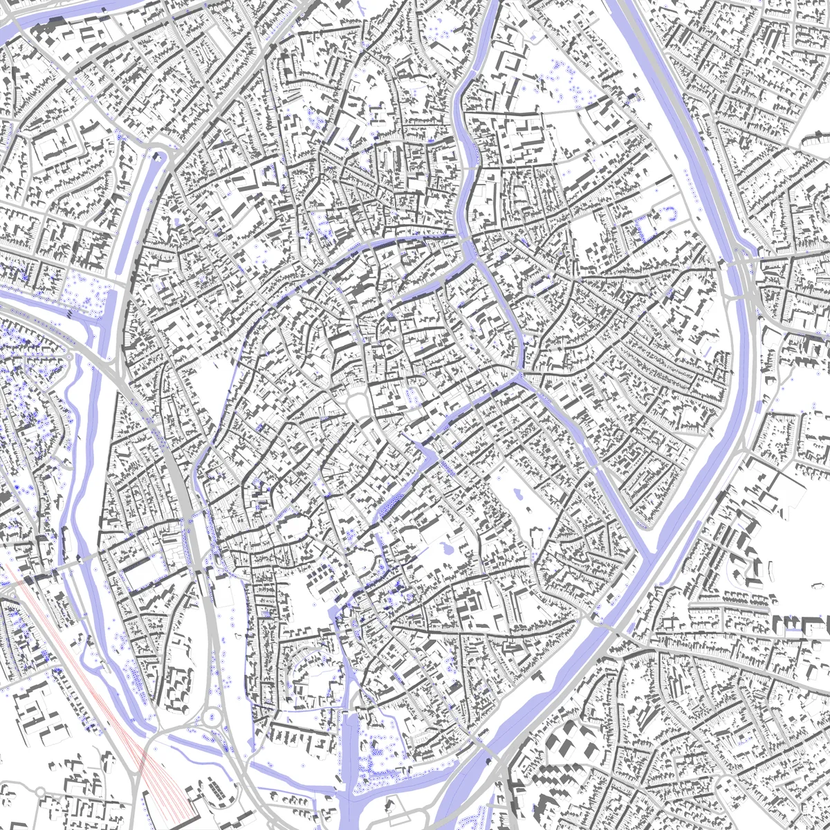 Bruges site plan (2.5 km)