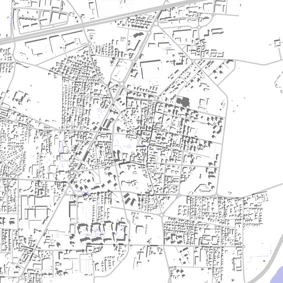 Brugherio planimetria di sito (2,5 km)