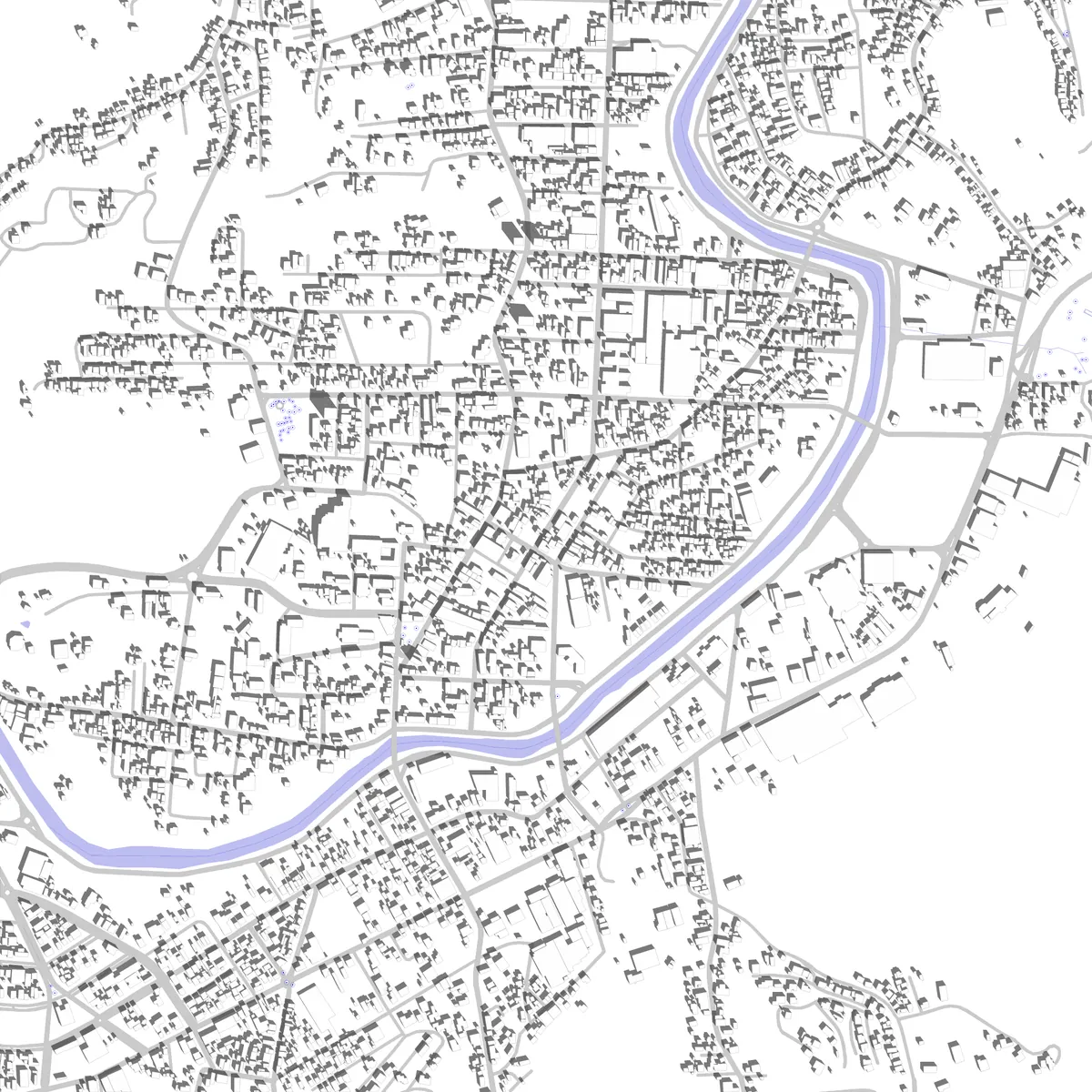 Brusque Lageplan (2,5 km)