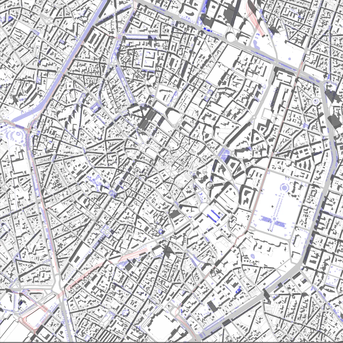 Brussels site plan (2.5 km)