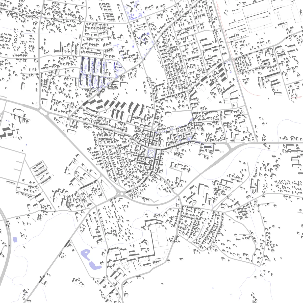 Brzesko Lageplan (2,5 km)
