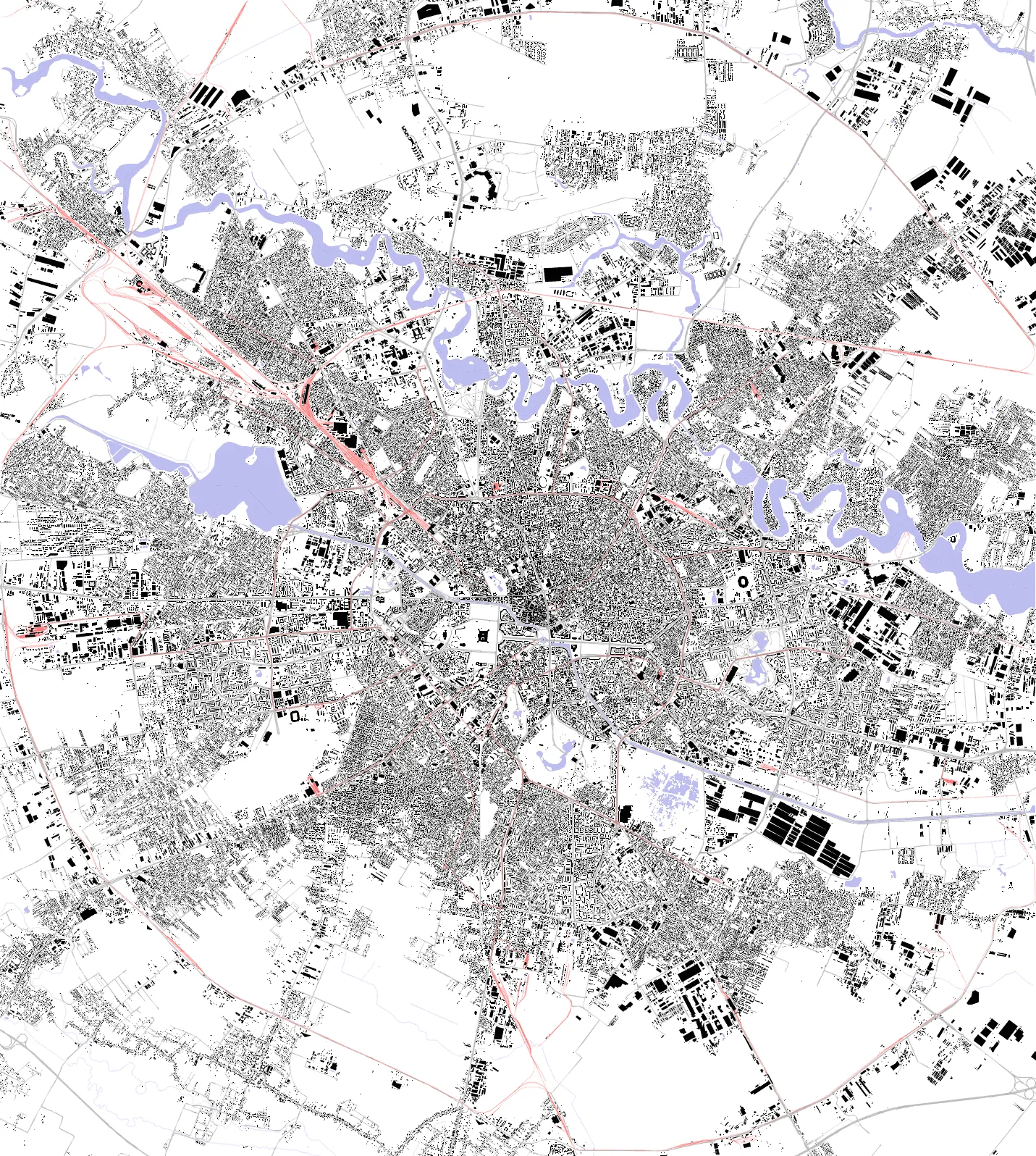 Bucharest figure ground plan