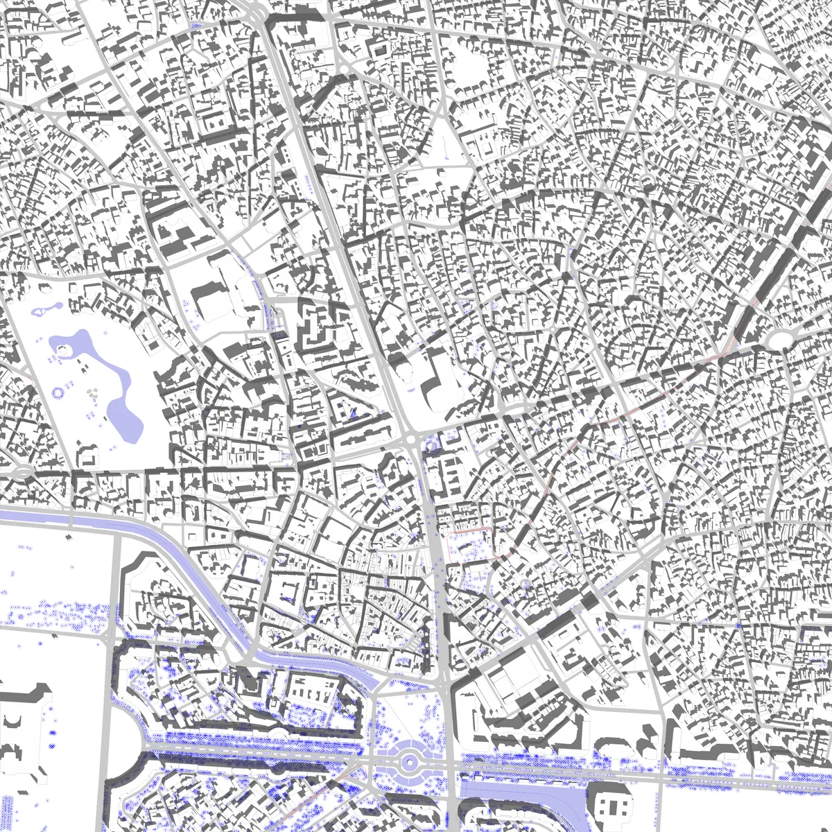 Bucharest site plan (2.5 km)