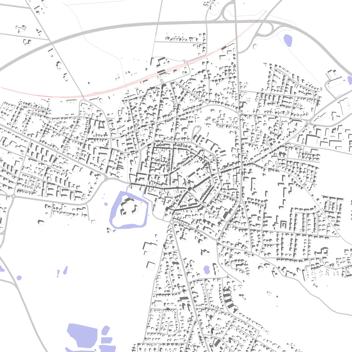 Bückeburg Lageplan (2,5 km)