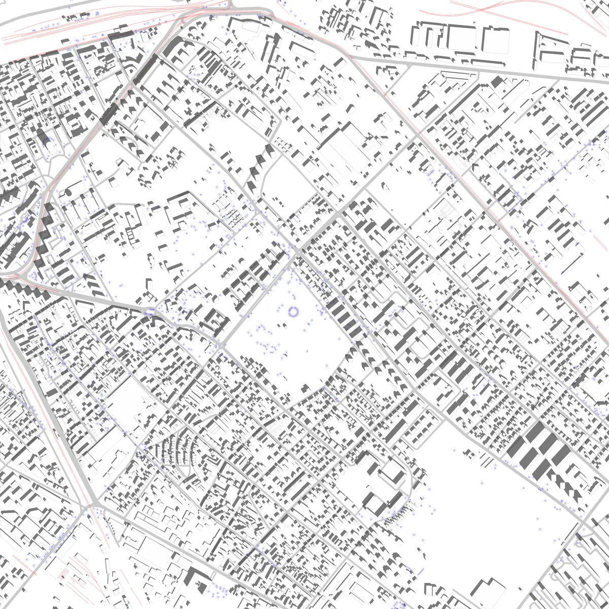 Budapest Lageplan (2,5 km)