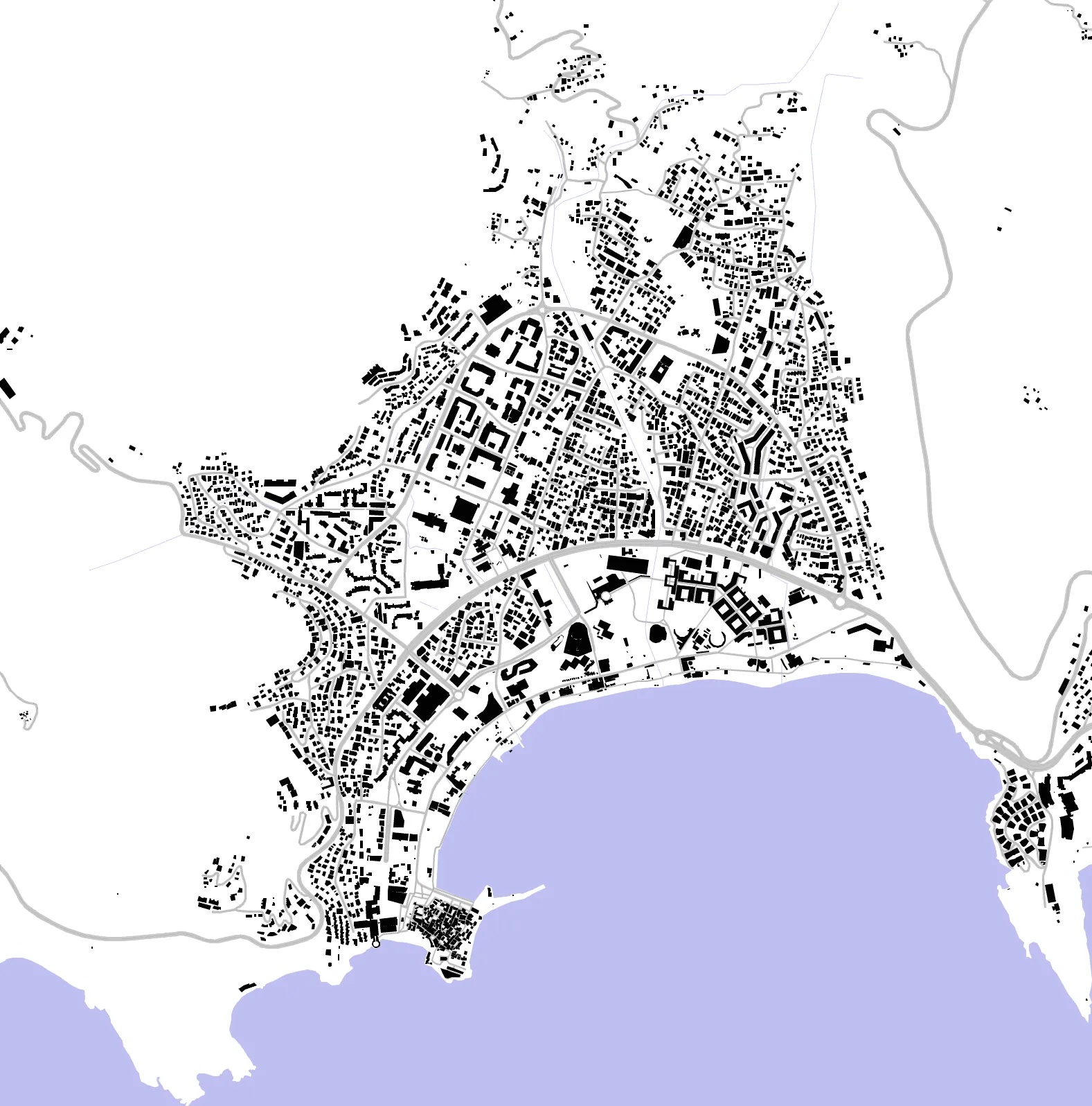 Budva figure ground plan