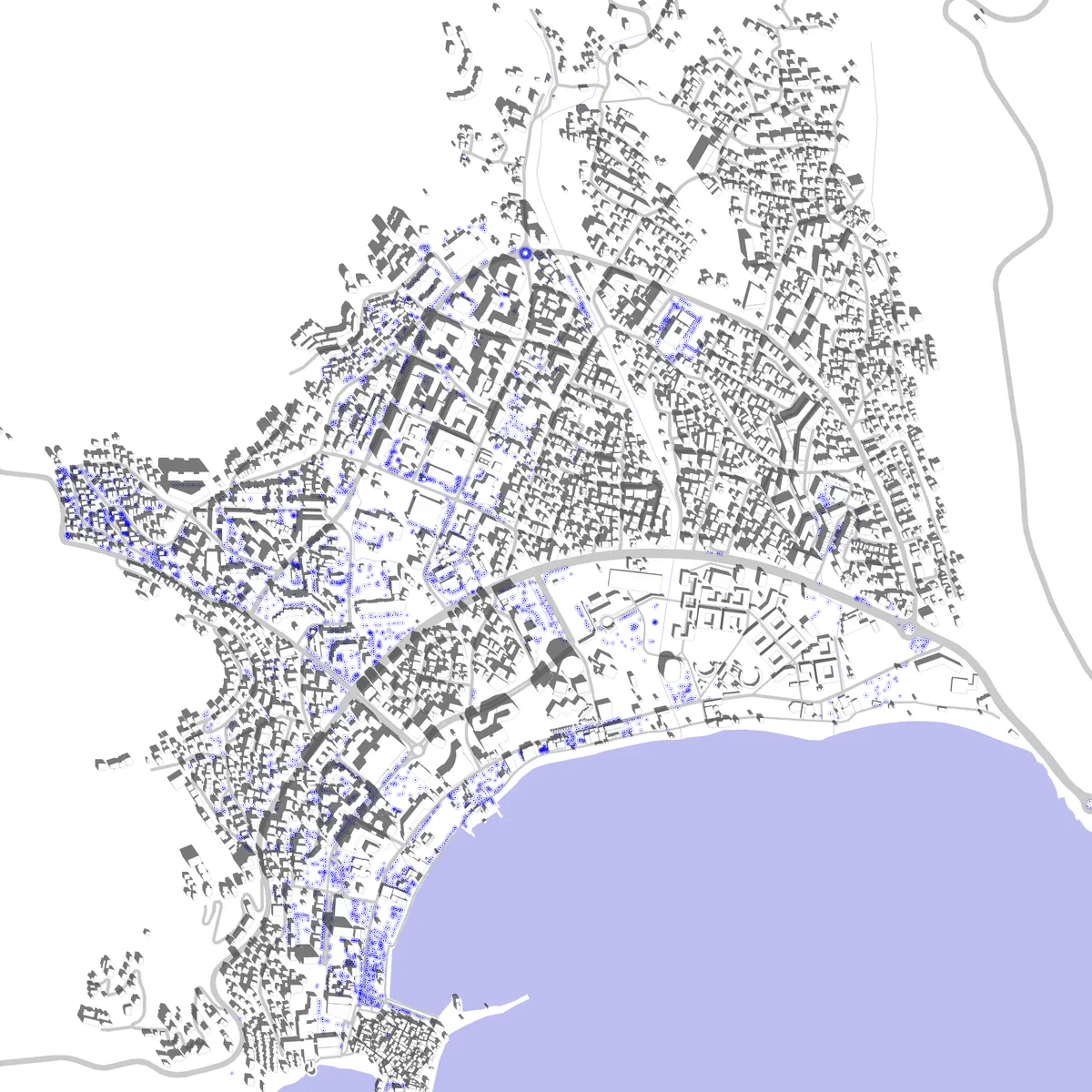 Budva site plan (2.5 km)