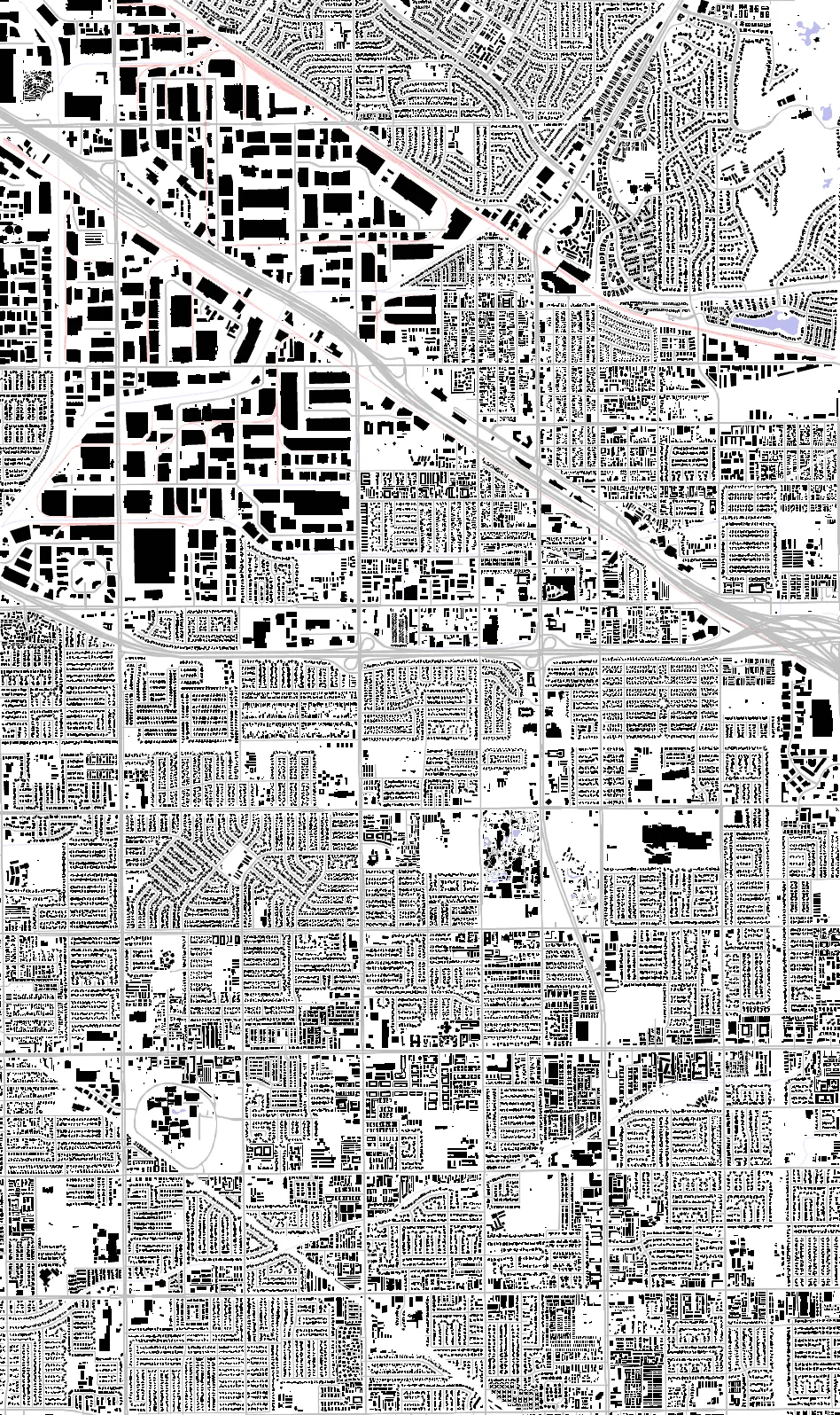 Buena Park figure ground plan