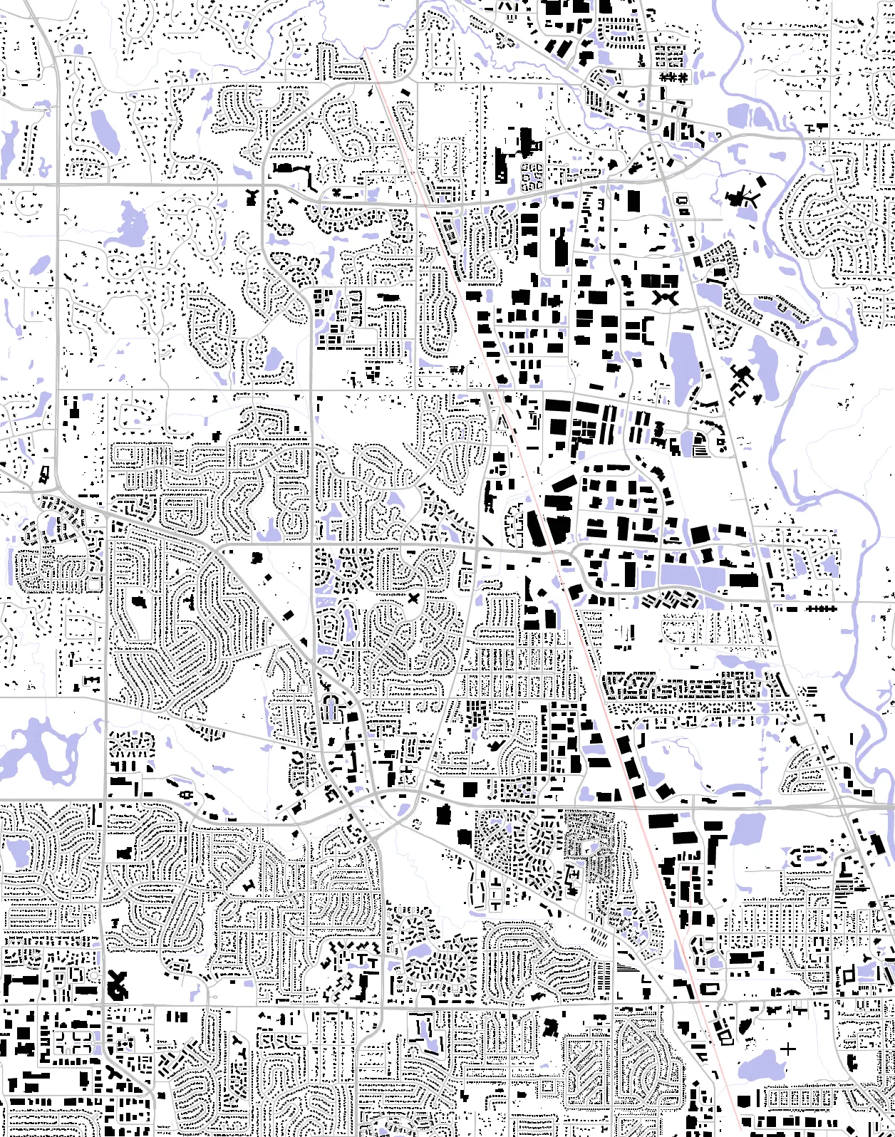Buffalo Grove Schwarzplan