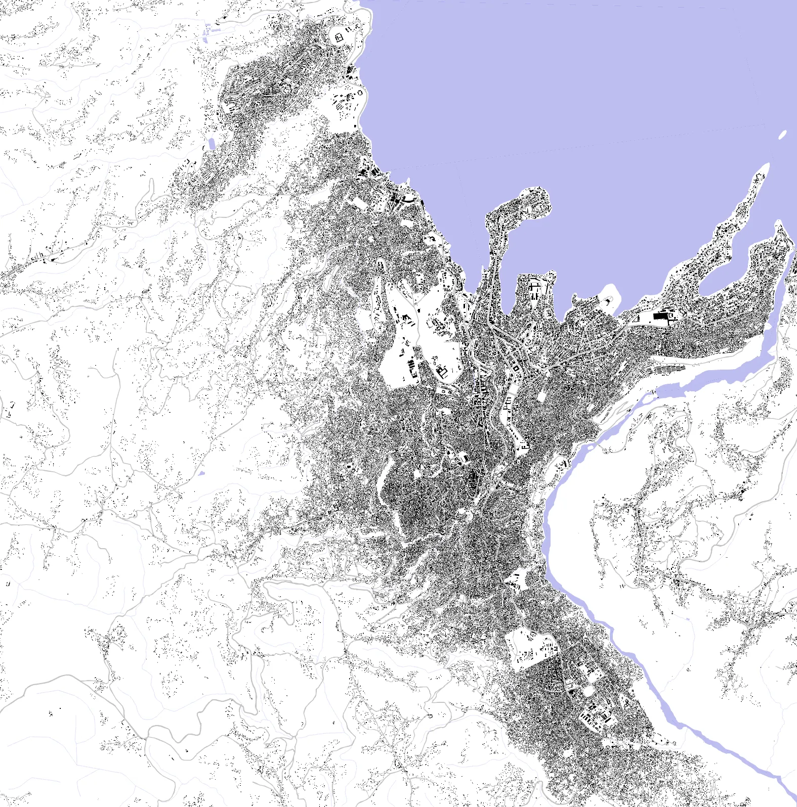 Bukavu Schwarzplan