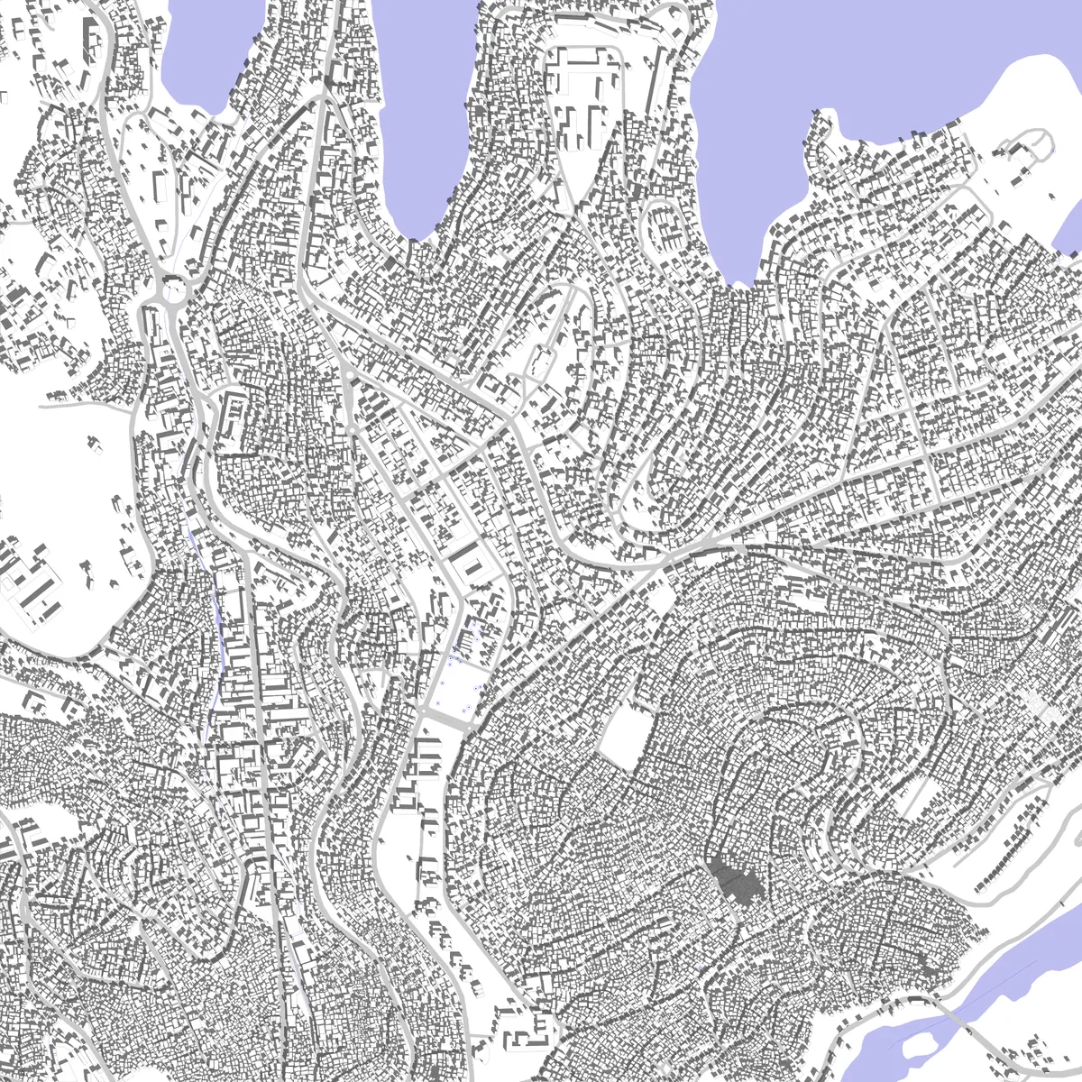 Bukavu Lageplan (2,5 km)