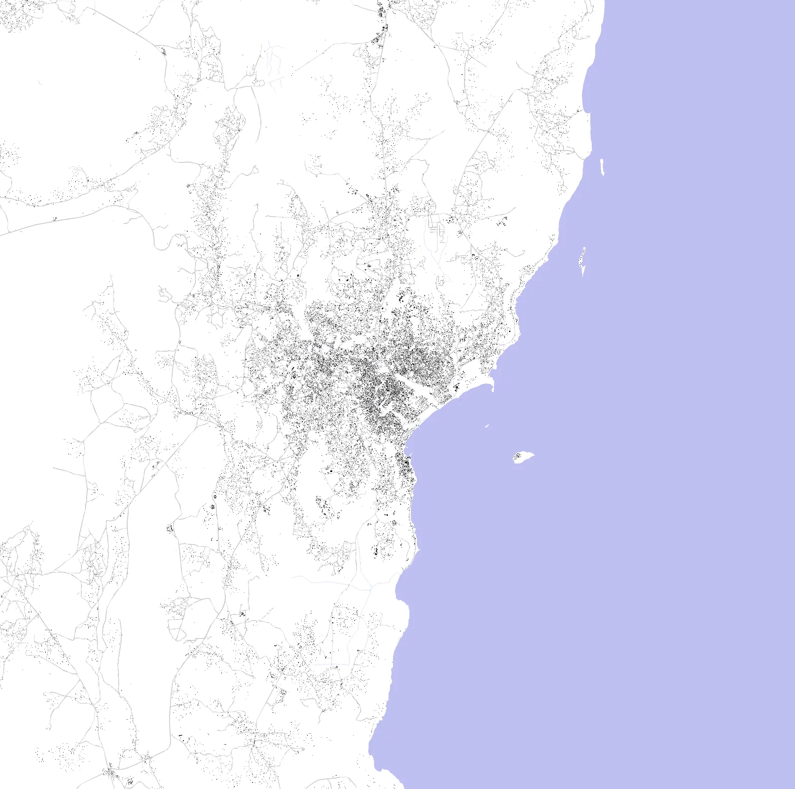 Bukoba figure ground plan