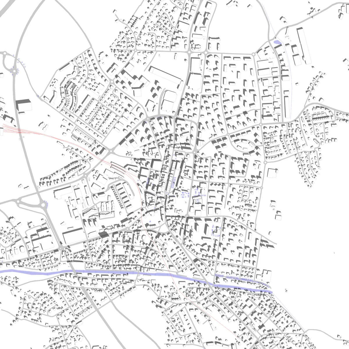 Bulle Lageplan (2,5 km)