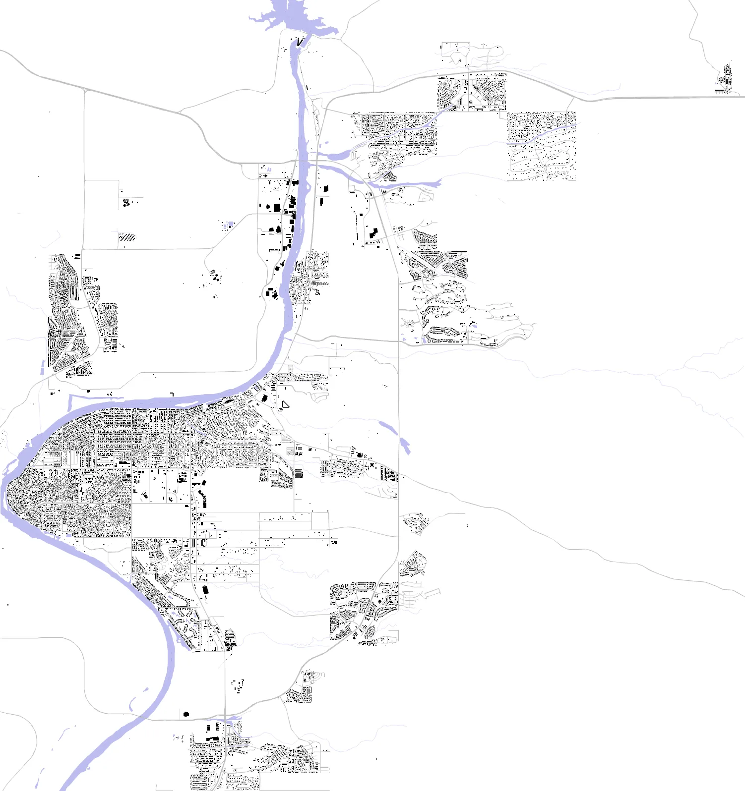 Bullhead City figure ground plan