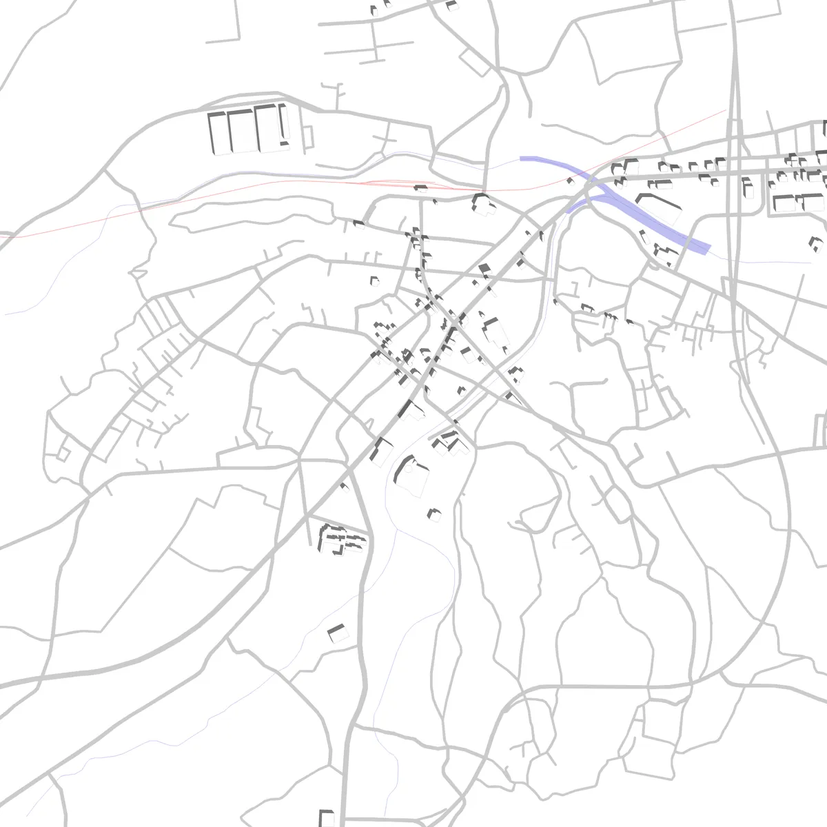Bungo-ono site plan (2.5 km)