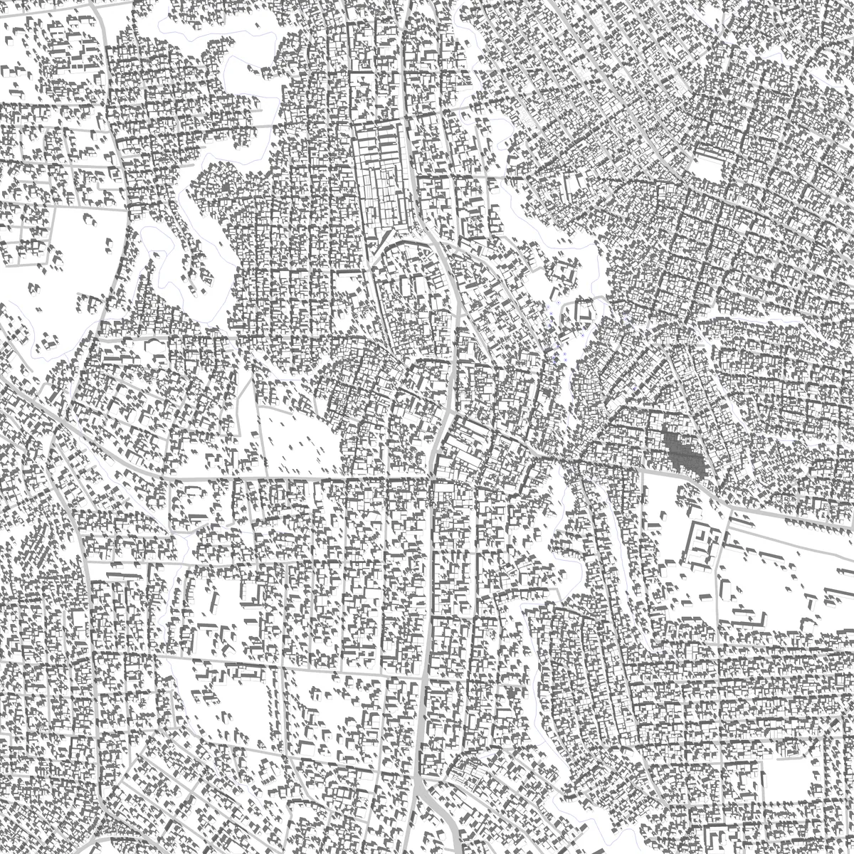 Bunia plan de situation (2,5 km)
