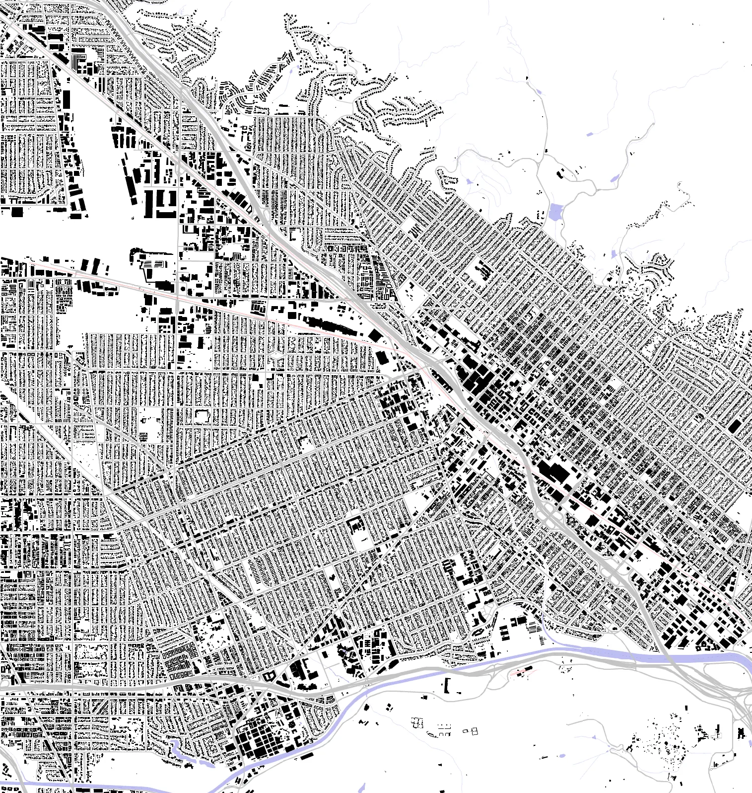 Burbank figure ground plan