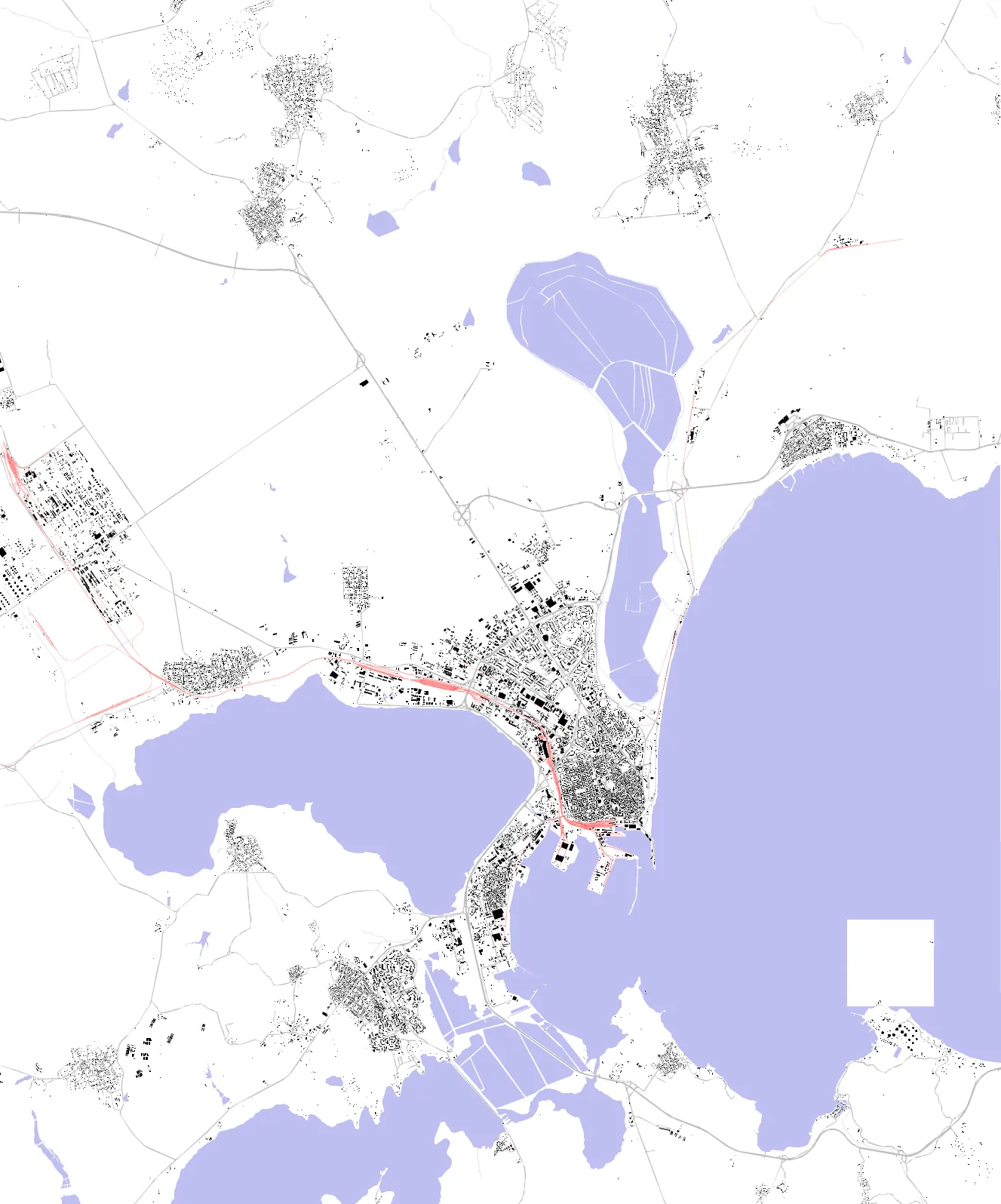 Burgas Schwarzplan