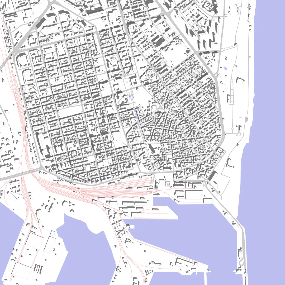 Burgas Lageplan (2,5 km)