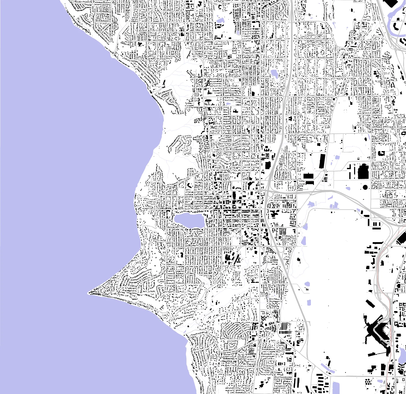 Burien figure ground plan