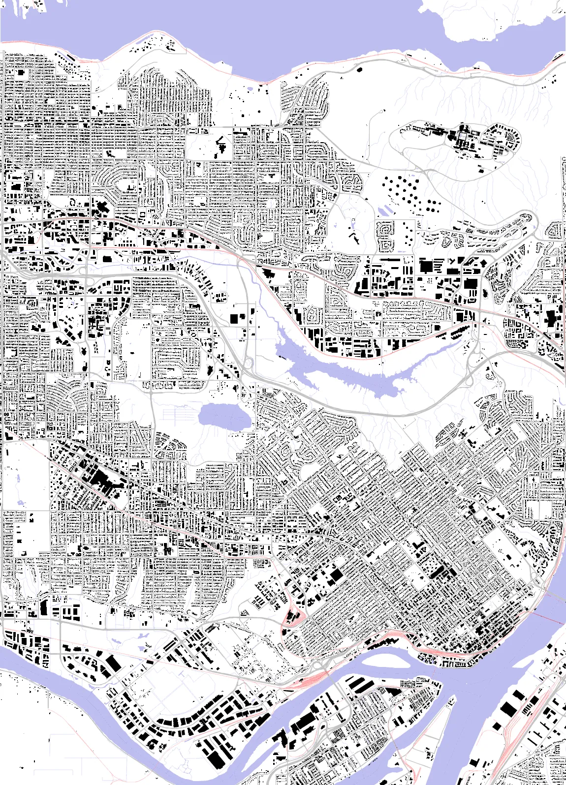 Burnaby figure ground plan