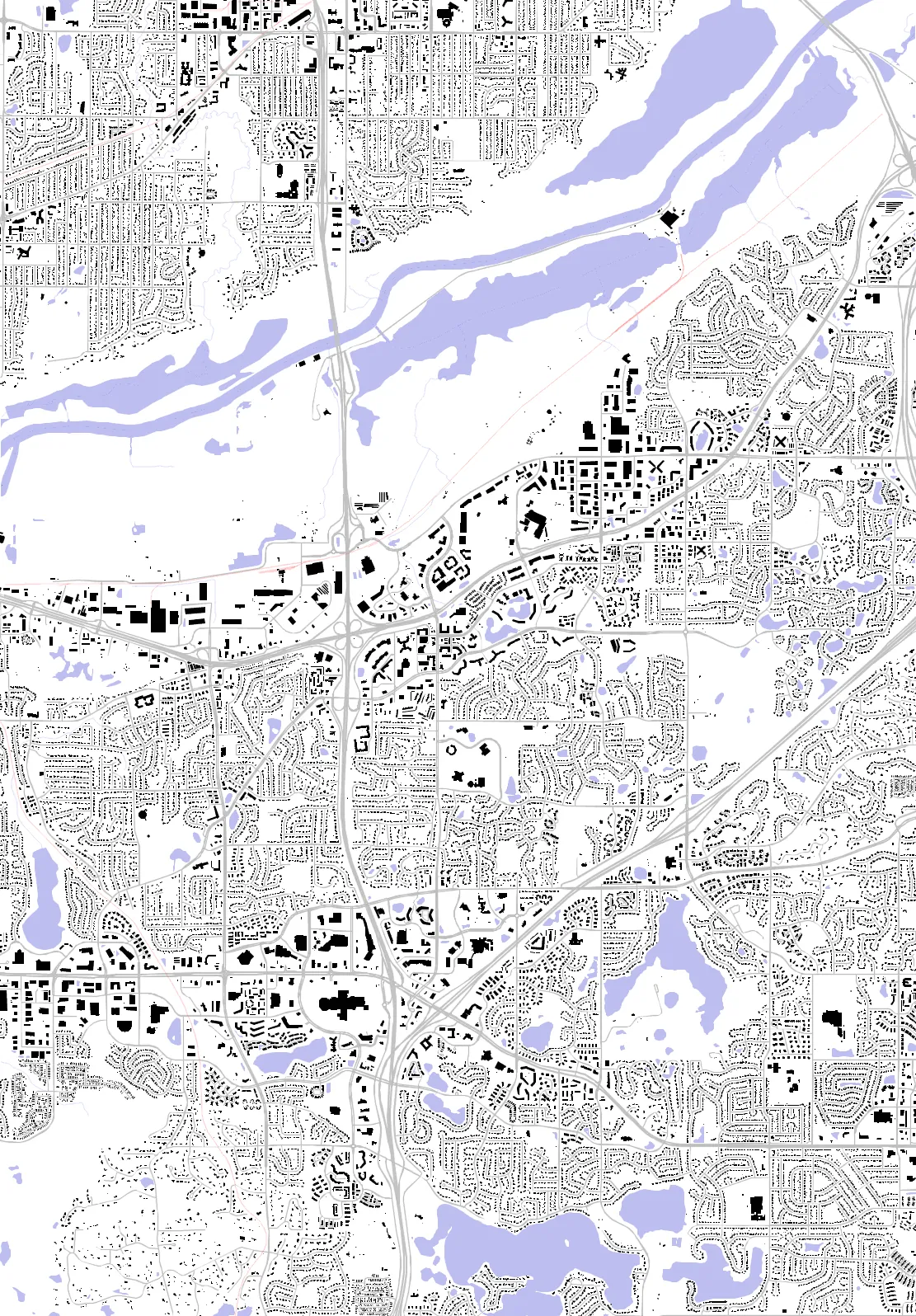 Burnsville Schwarzplan