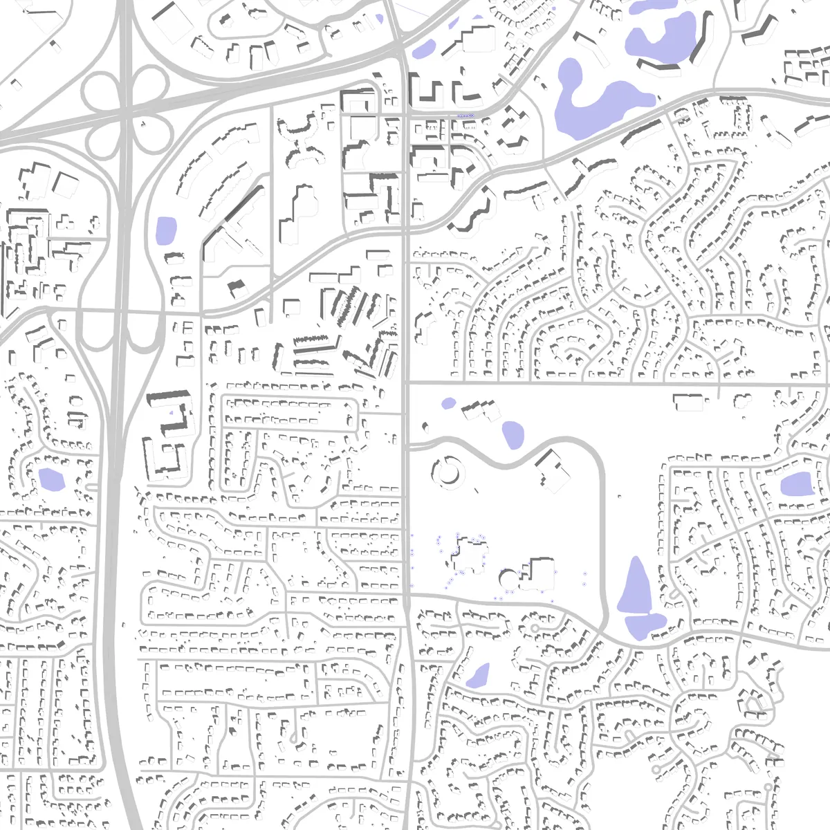 Burnsville Lageplan (2,5 km)
