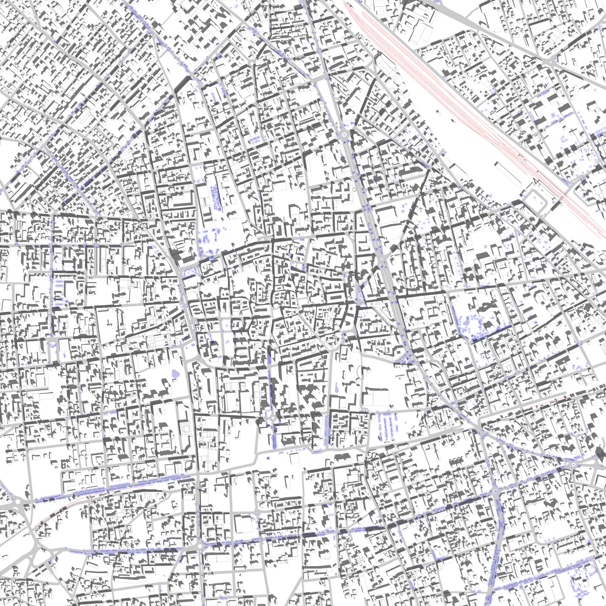 Busto Arsizio planimetria di sito (2.5 km)