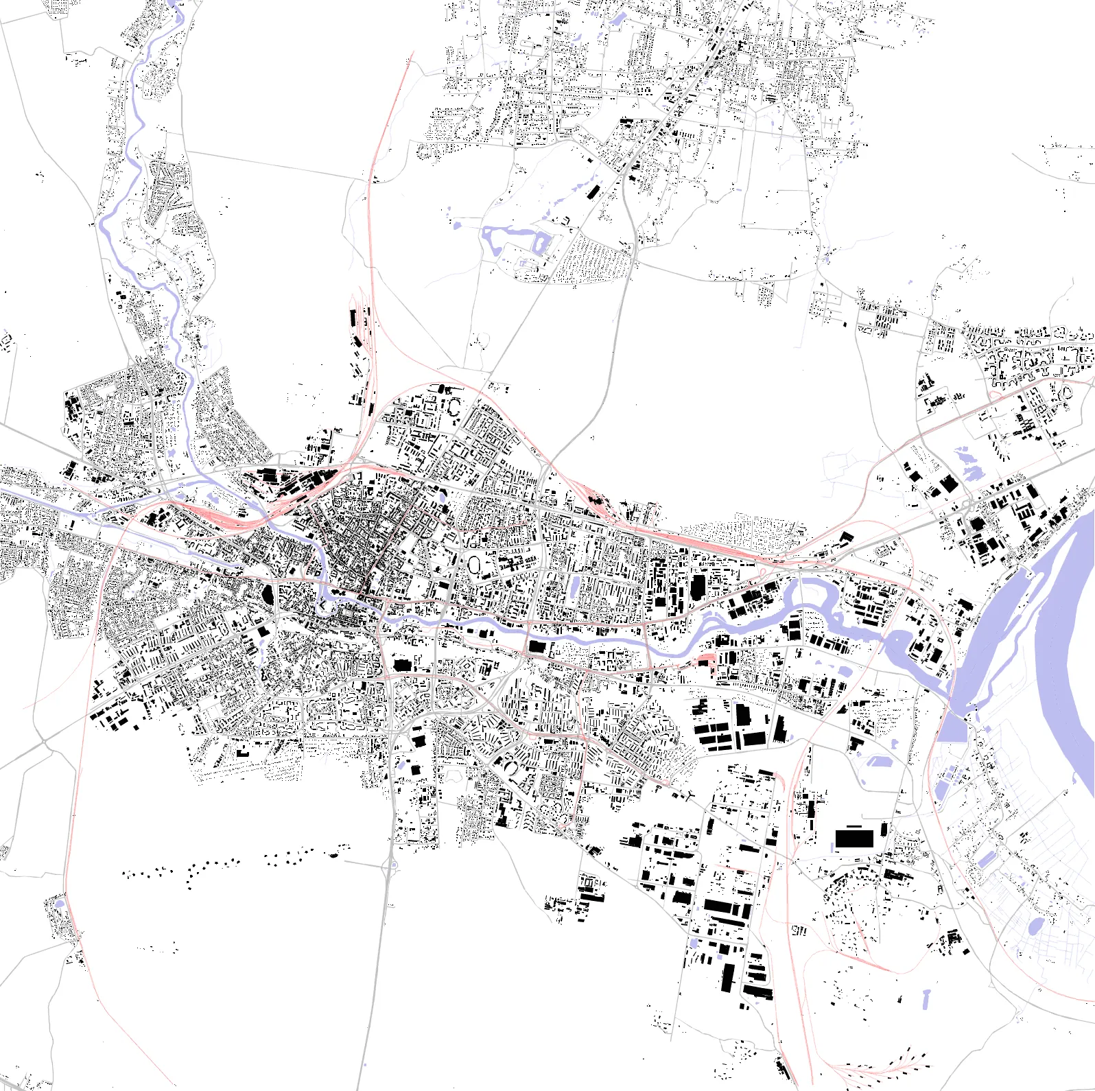 Bydgoszcz figure ground plan