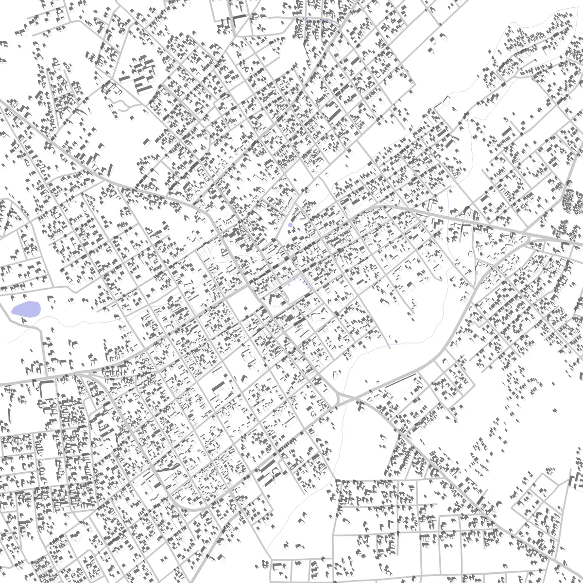 Caacupé plano de situación (2.5 km)