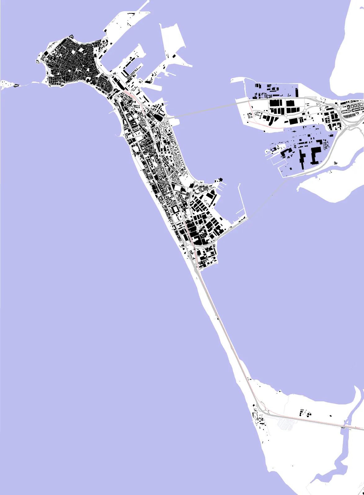 Cádiz figure ground plan