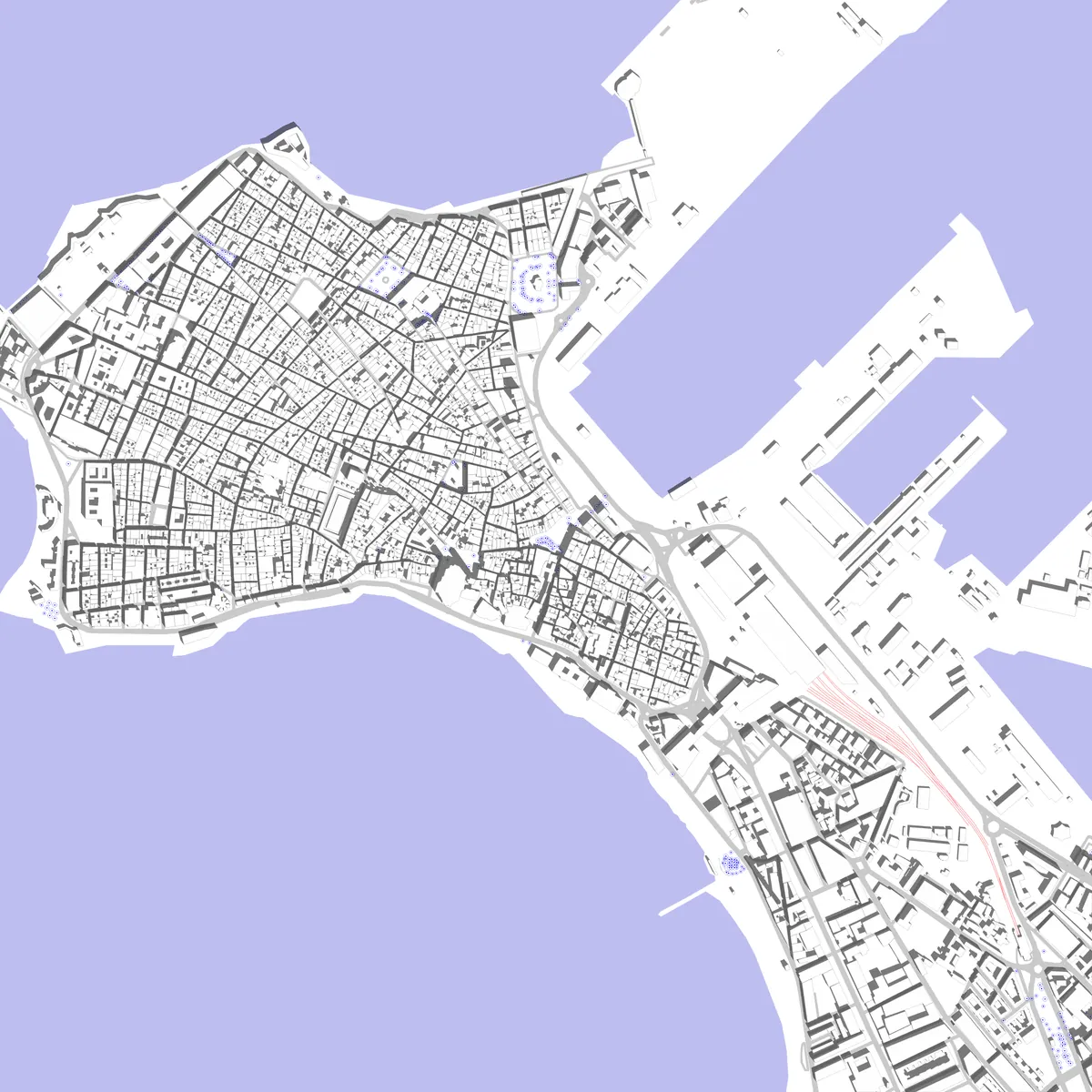 Cádiz site plan (2.5 km)