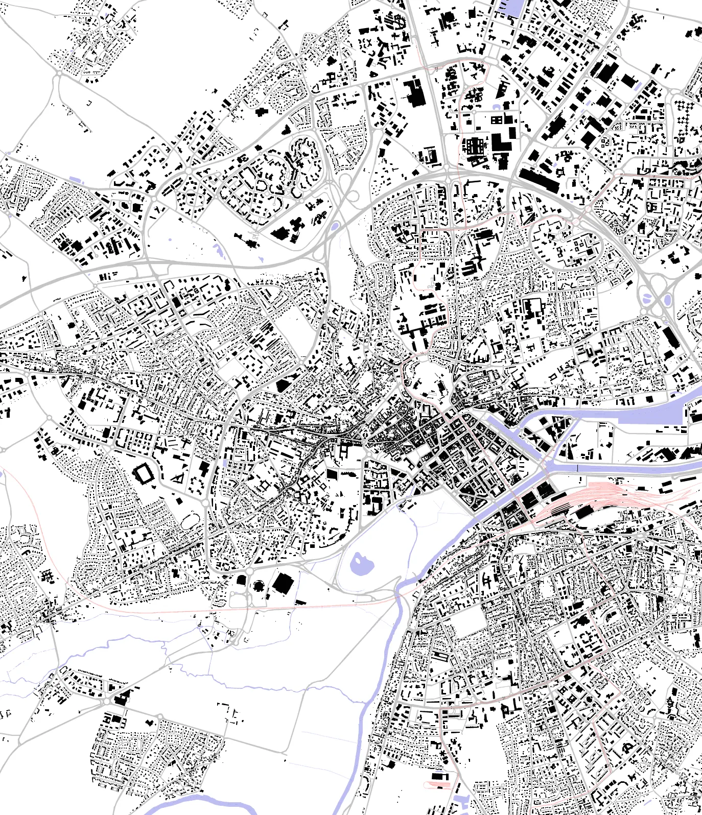 Caen plan de masse