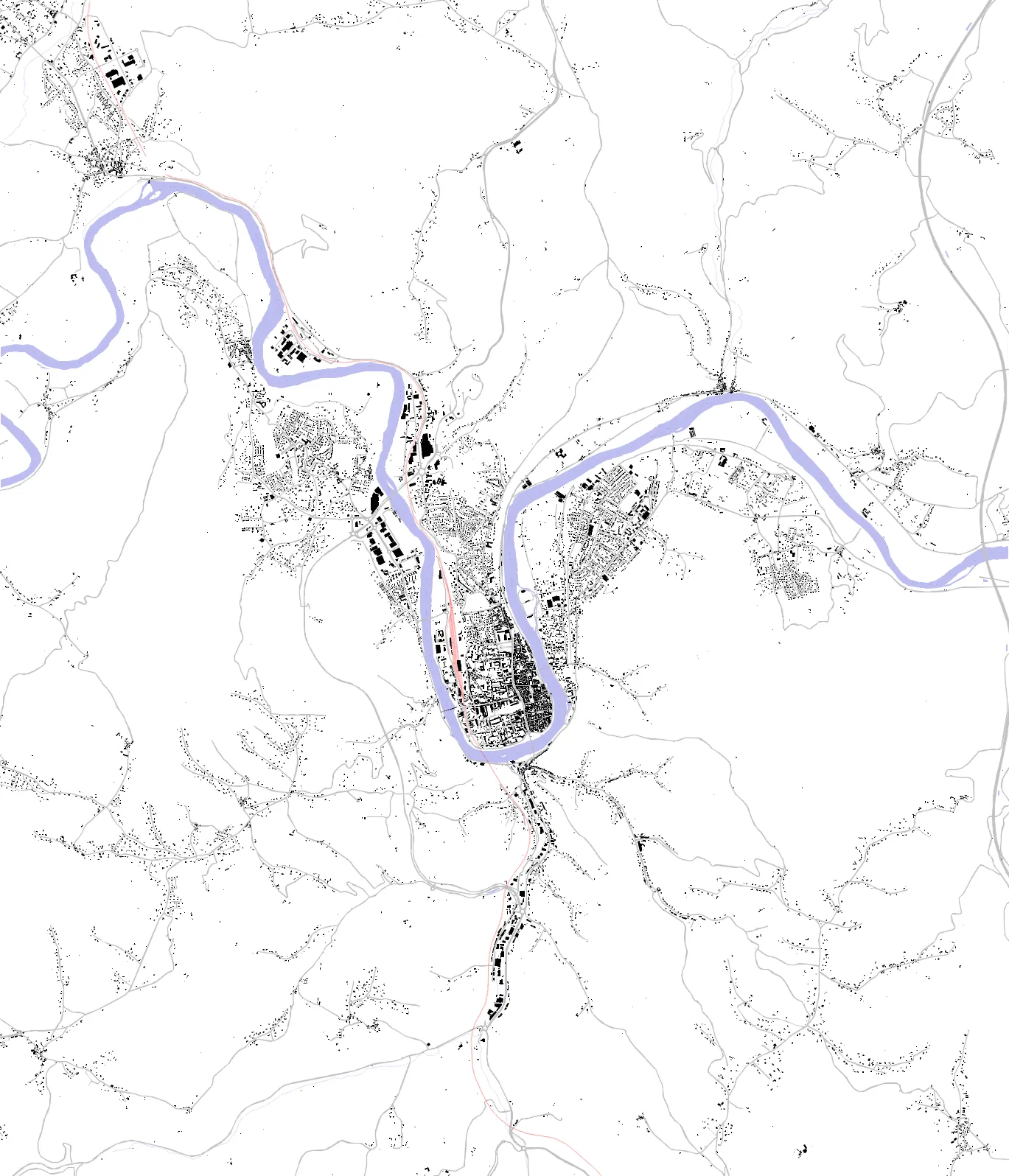 Cahors plan de masse