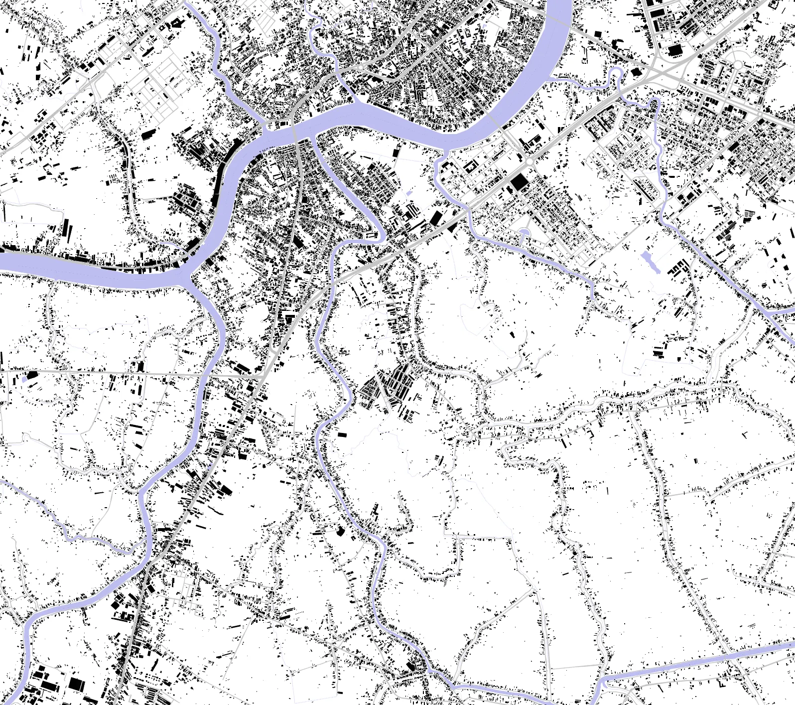 Cái Răng figure ground plan