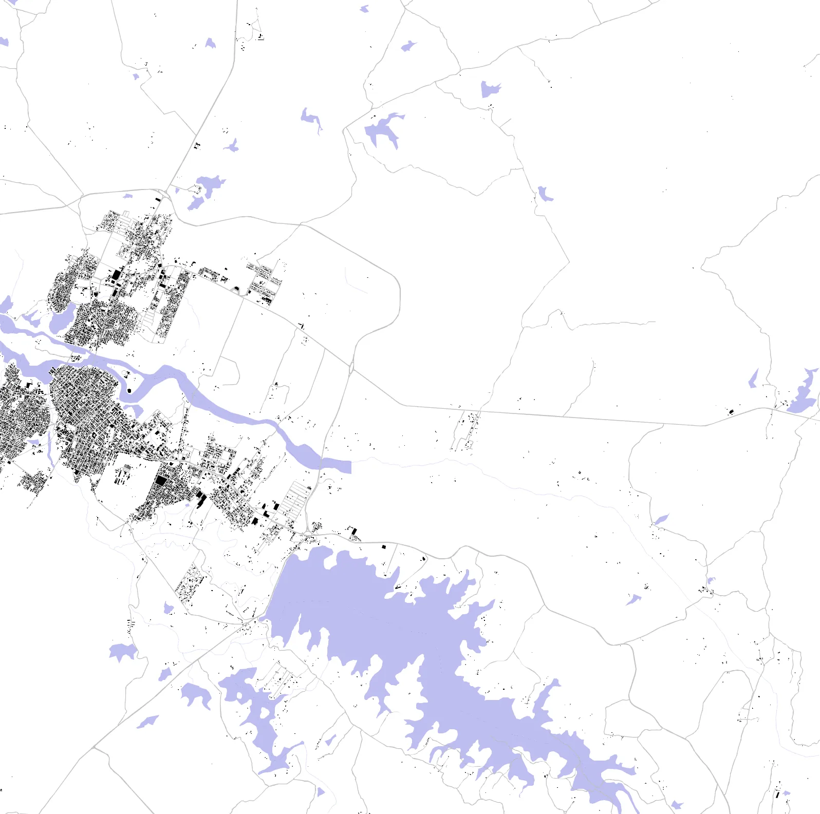 Caicó planta de cheios e vazios