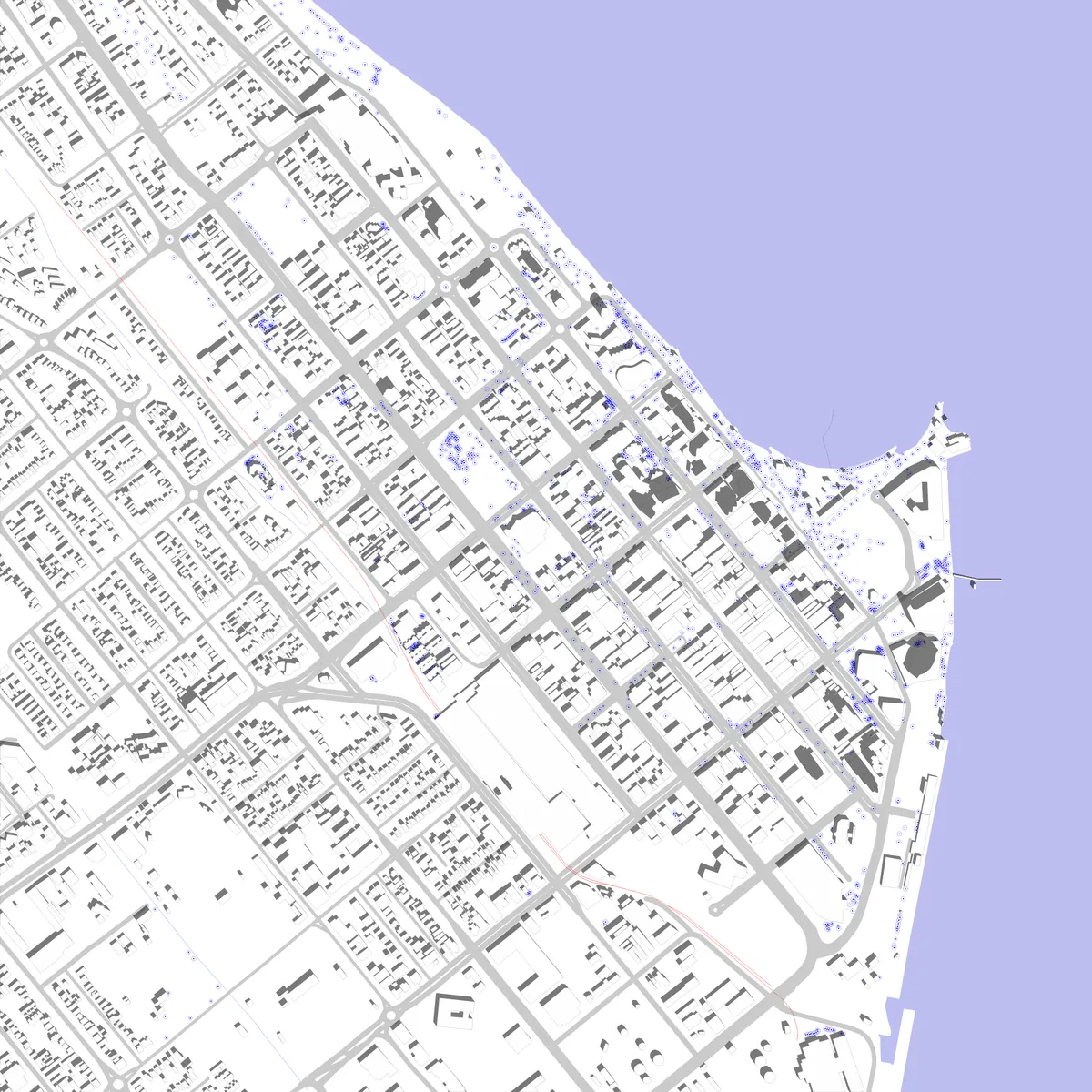 Cairns Lageplan (2,5 km)