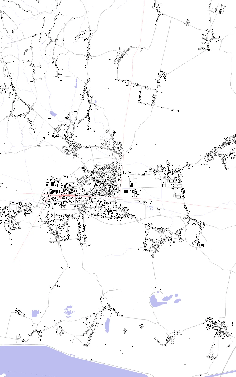 Čakovec figure ground plan