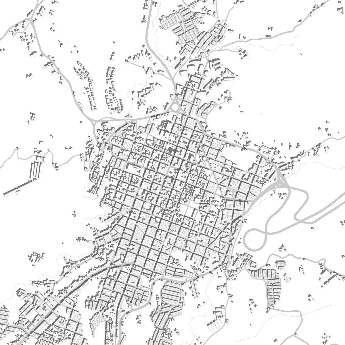 Calarcá site plan (2.5 km)