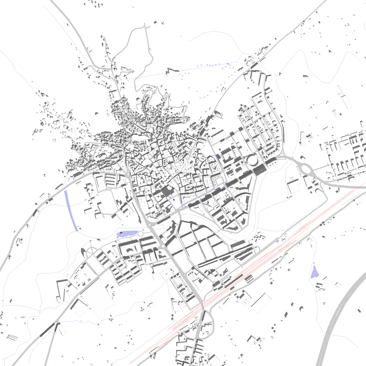 Calatayud plano de situación (2.5 km)