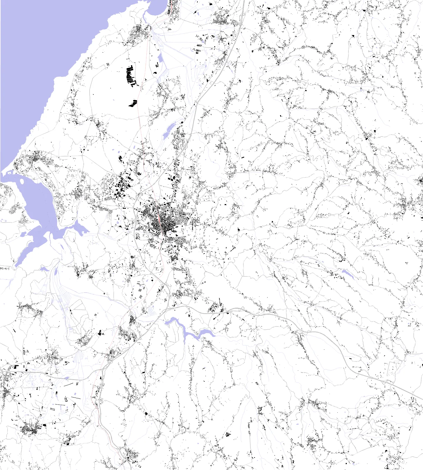 Caldas da Rainha planta de cheios e vazios