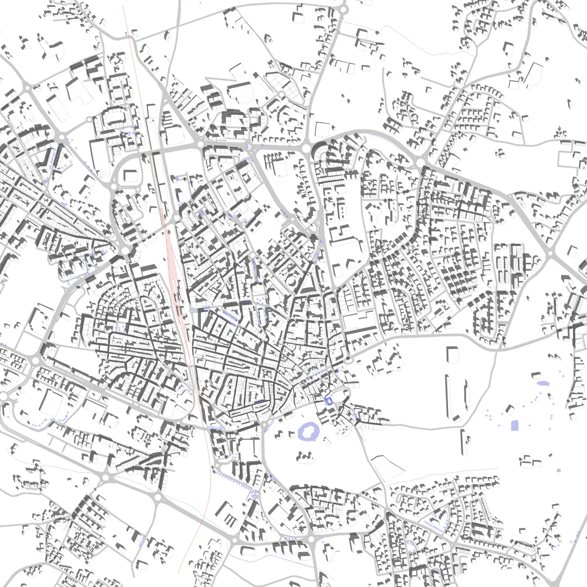 Caldas da Rainha planta de localização (2,5 km)